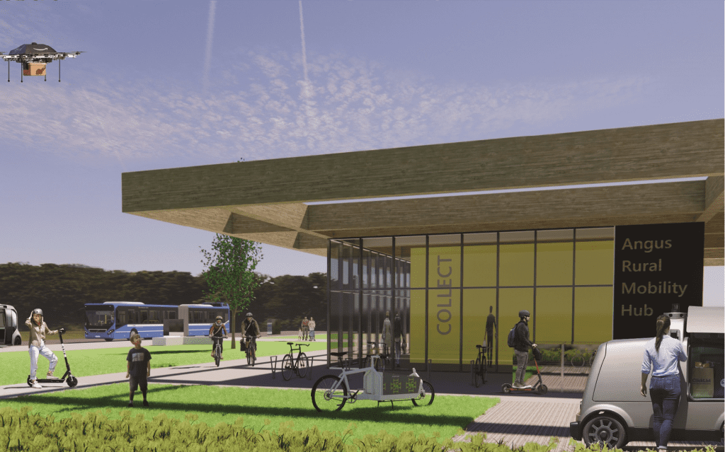 Angus Rural Mobility Hub Artist impression